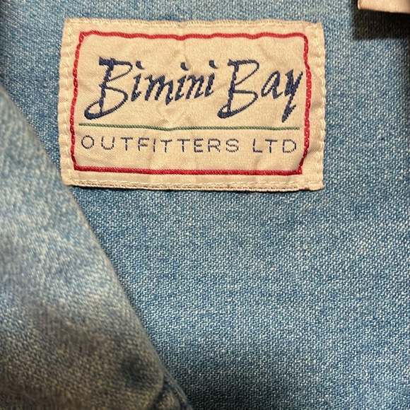 Bimini Bay Outfitters Denim Long Sleeve Shirt Size Large - Picture 3 of 8